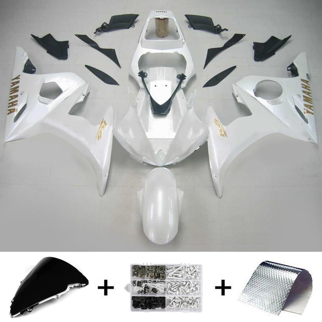 2003-2004 Yamaha YZF 600 R6 2006-2009 R6S Amotopart Injection Fairing Kit Bodywork Plastic ABS #126