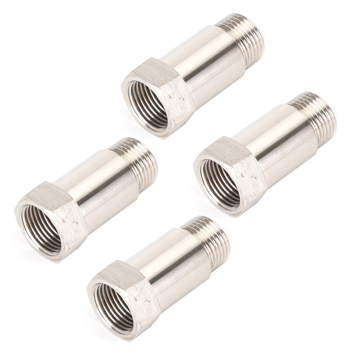 4PCS Sensor Test Pipe Extension Extender Adapter Spacer M18 X 1.5 Bung 45mm
