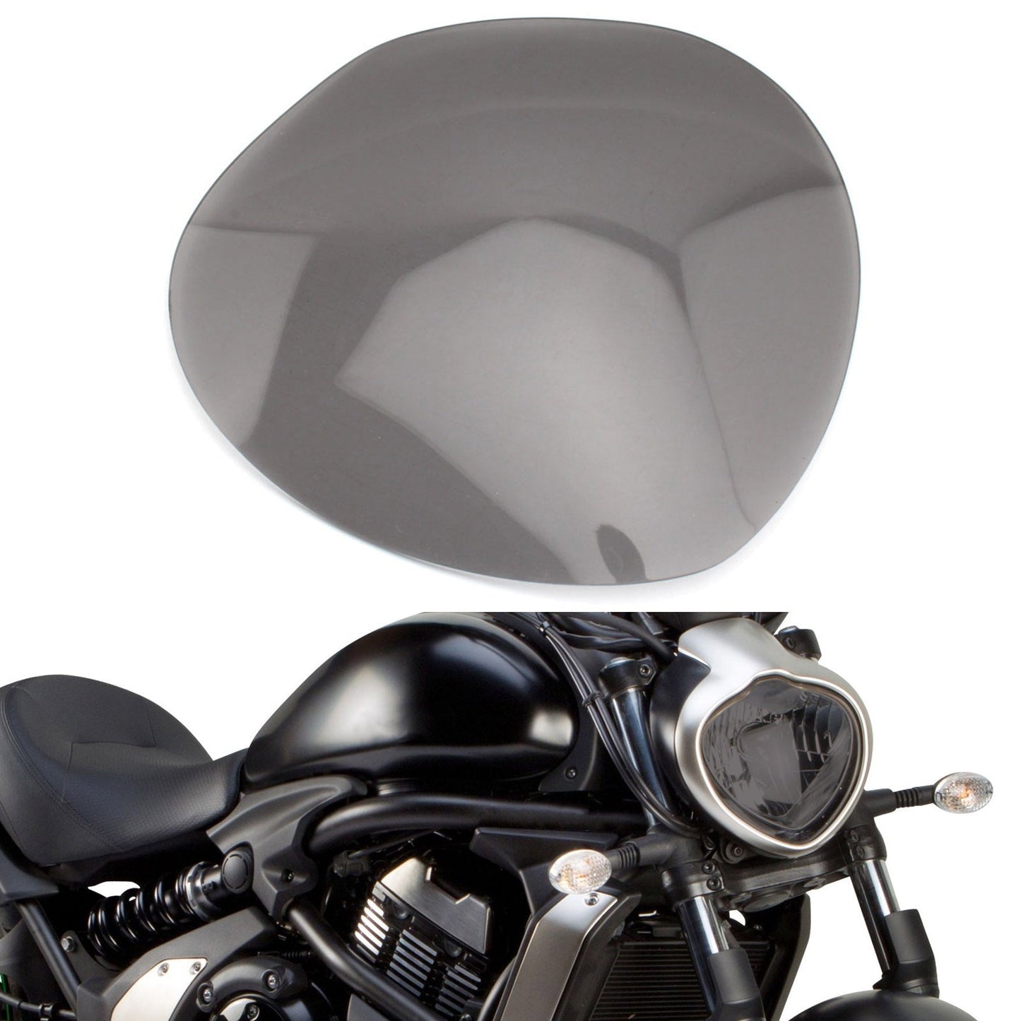 Front Headlight Lens Protection Cover Clear Fit For Kawasaki Vulcan S 2015-2021