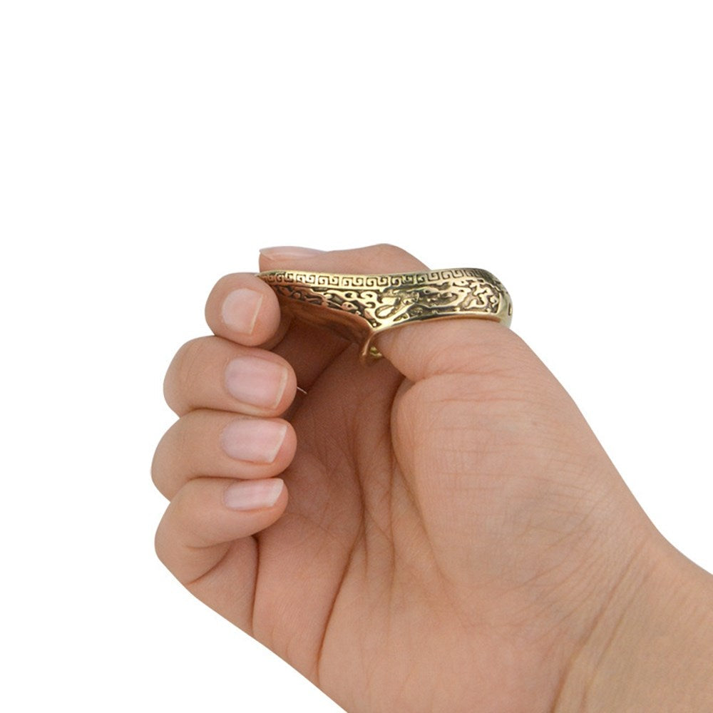 Archery 19mm Copper Thumb Ring Finger Guard Protector Gear Bow Hunting