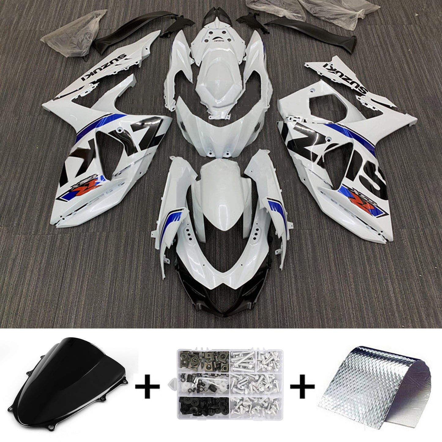 2009-2016 Suzuki GSXR1000 K9 Fairing Kit Bodywork Plastic ABS