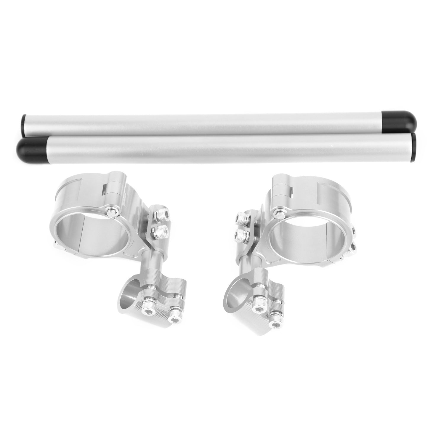 Universal Adjustable Rotatable CNC Billet Clip Ons Fork Tube Handlebar Kit 45mm