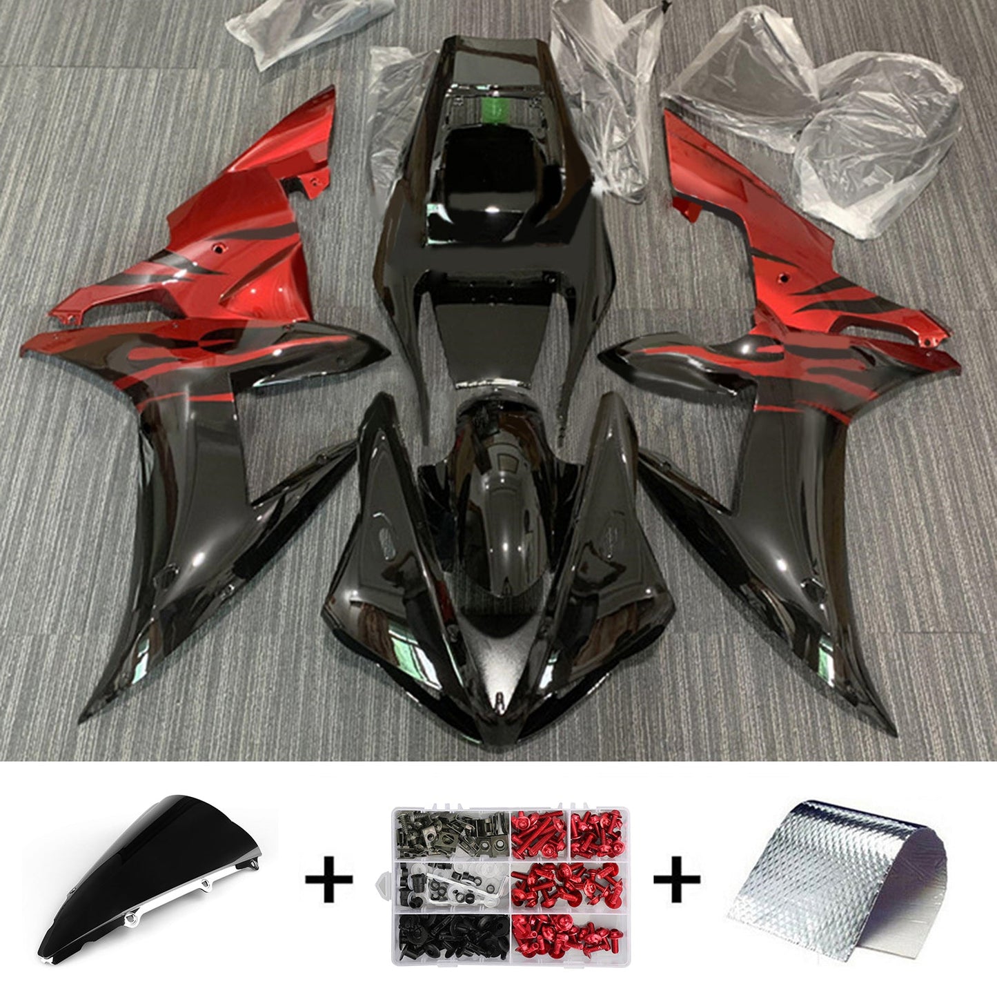 2002-2003 Yamaha YZF-R1 Injection Fairing Kit Bodywork Plastic ABS#39