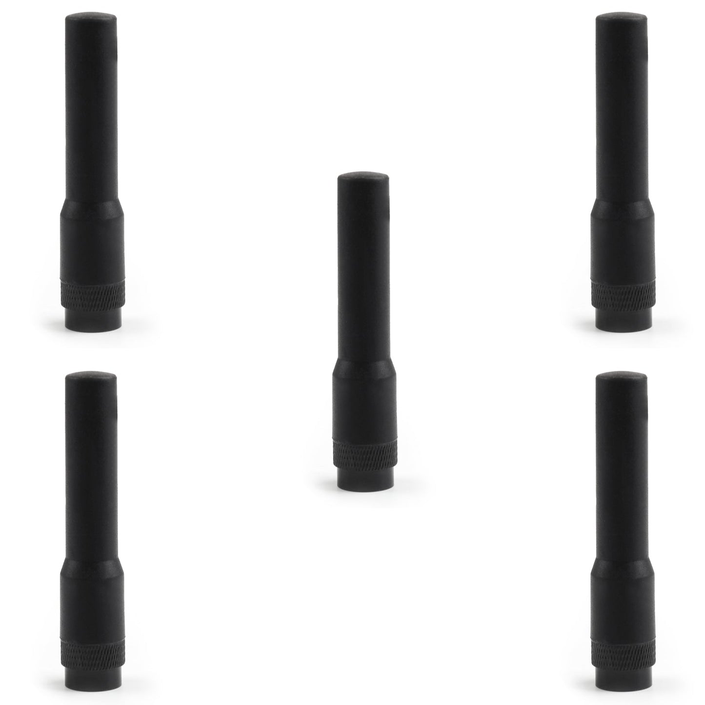 5Pcs SF20 VH F& UHF Dual Band SMA Male Small Flexible Stubby Radio Antenna 7cm