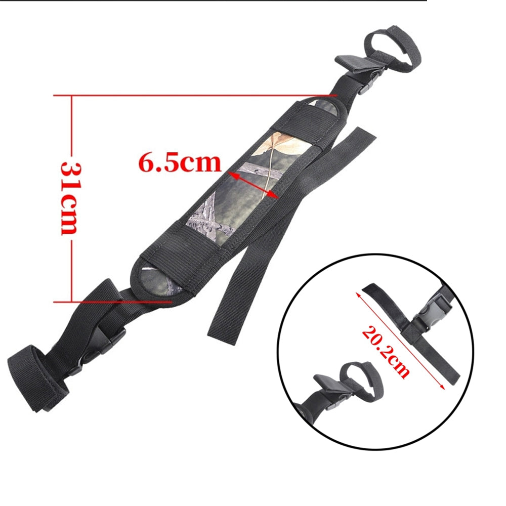 Archery Compound Bow Sling Carrier Shoulder Strap Holster Belt Holder Huntting