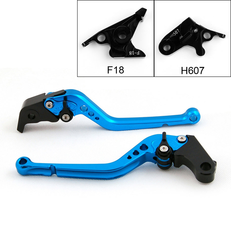 Long Brake Clutch Levers For Honda 07-13 CBR600F 11-13 CBF600/SA Black