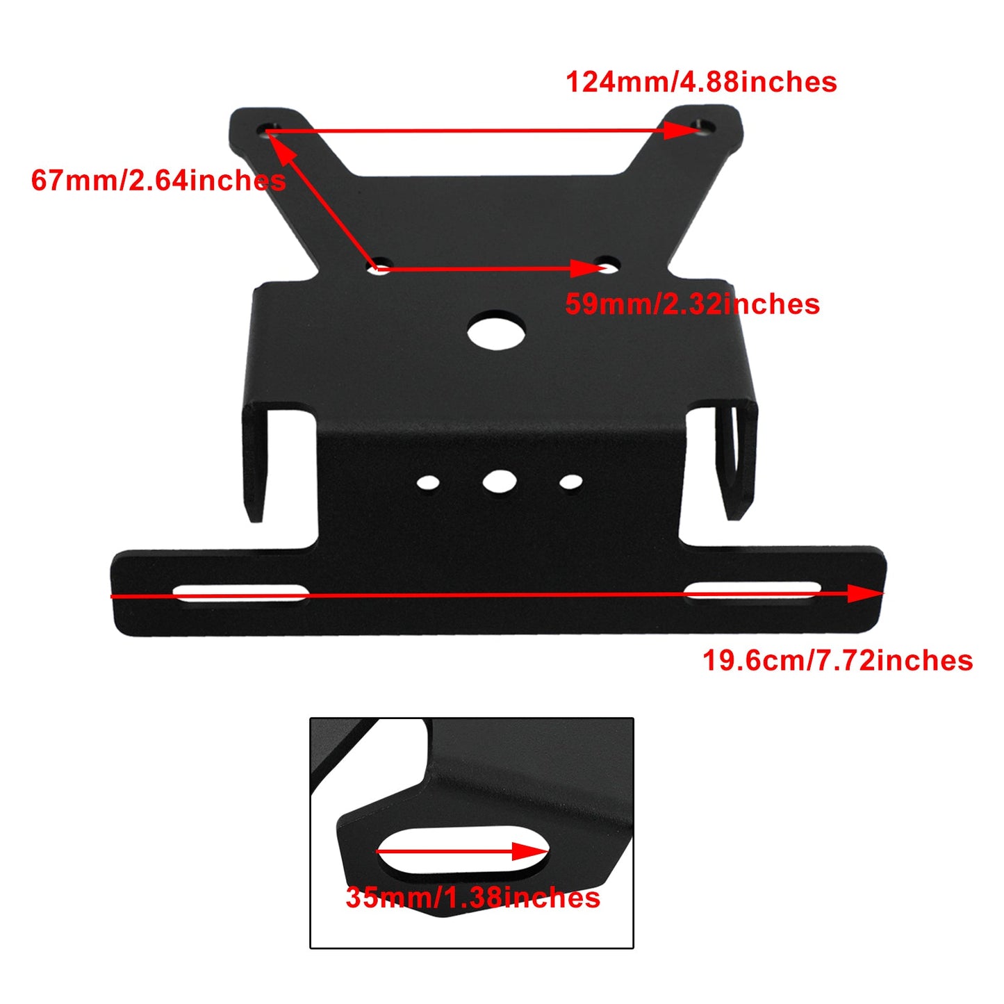 Suzuki SV650 ABS 2016-2021 License Plate Holder Bracket