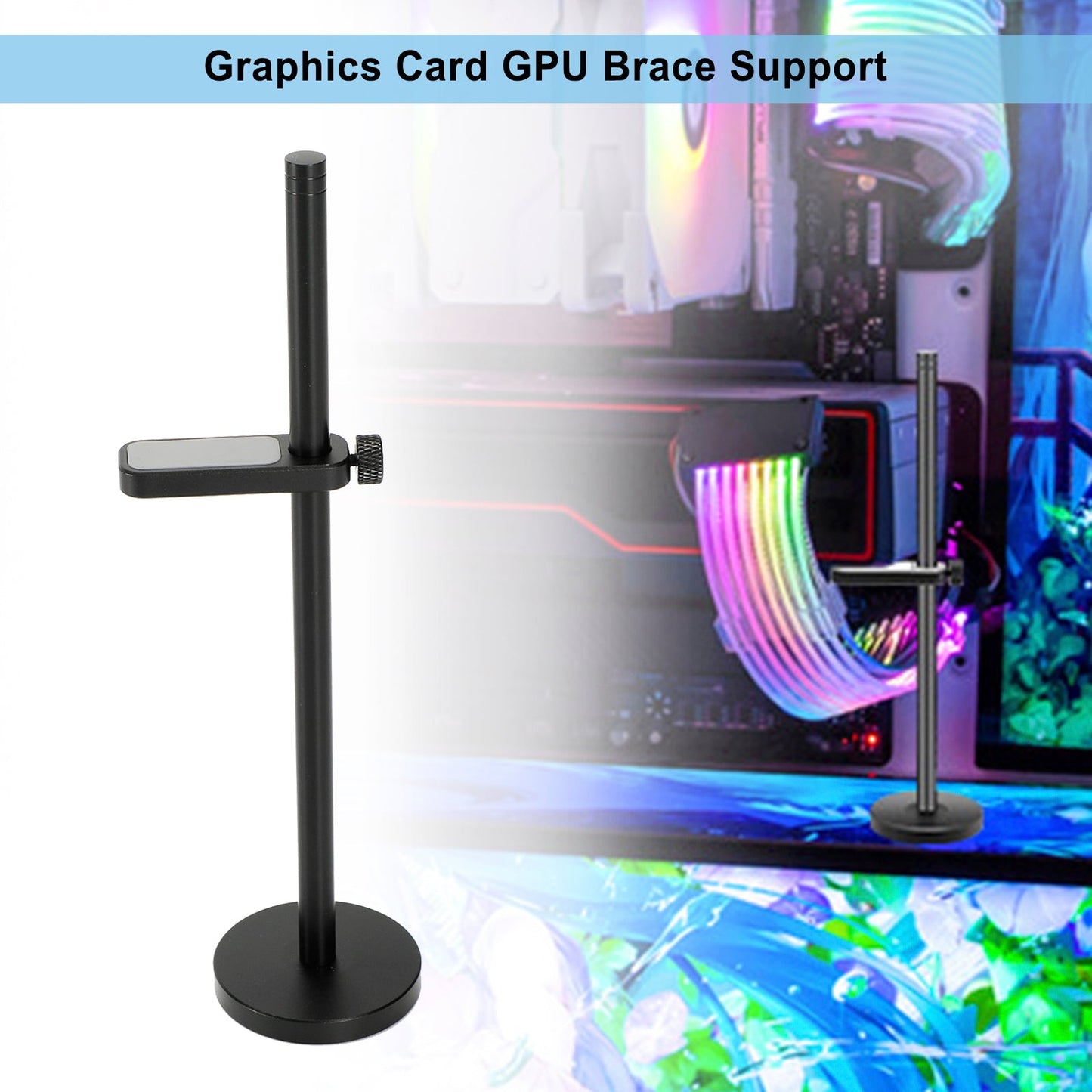 Graphics Card GPU Brace Support Video Card Sag Holder Bracket 195mm/7.67"