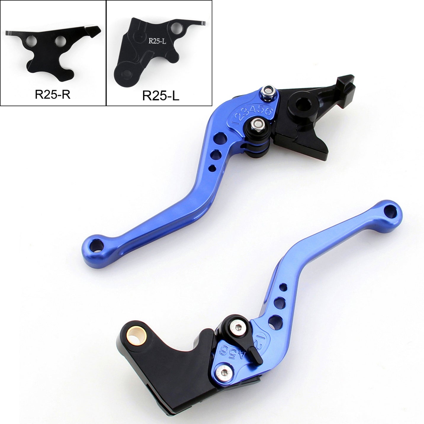 Short Brake Clutch Levers For Yamaha YZF R25 2014-2015/YZF R3 2015 Black