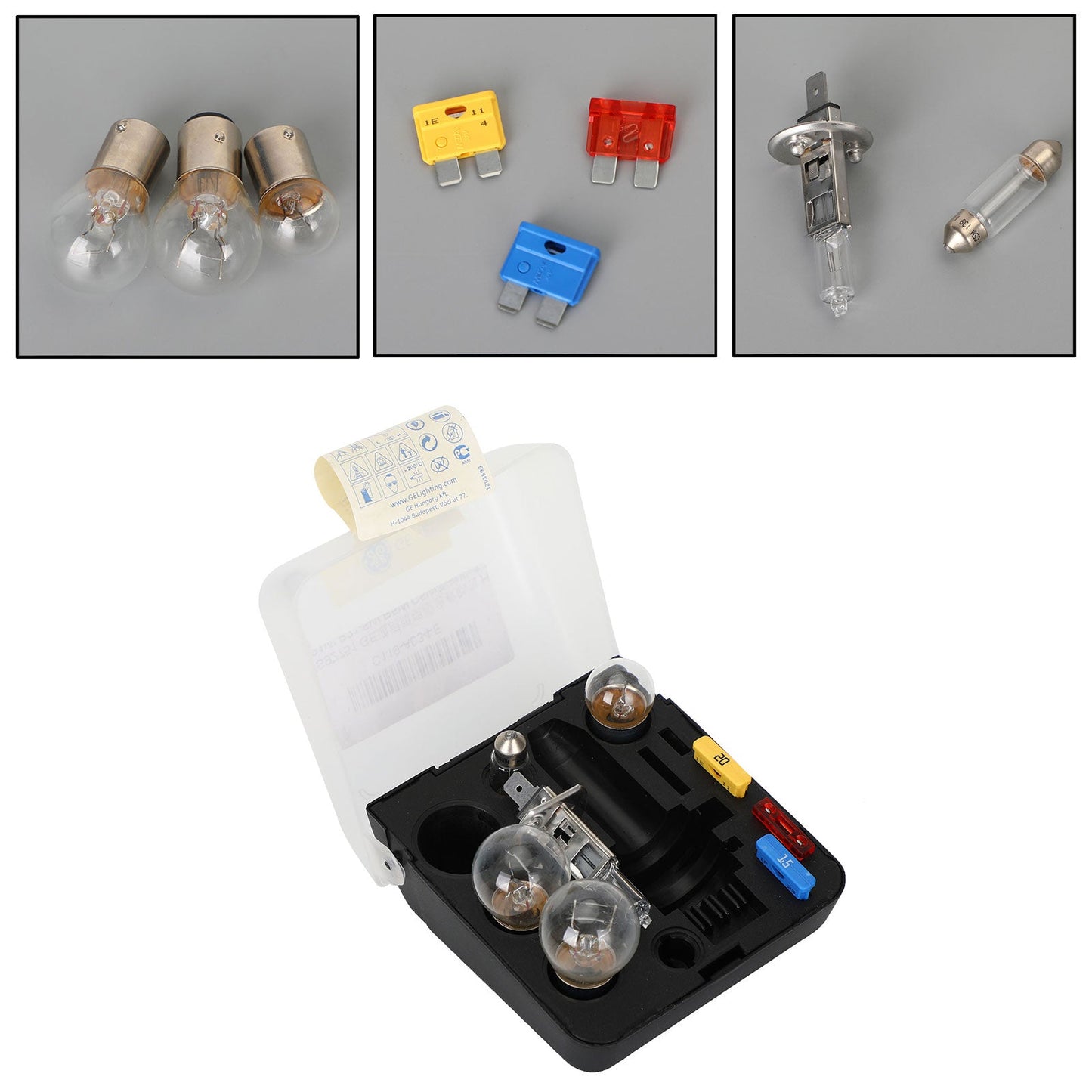 For GE General Lighting Emergency Rescue Kit Fuse H1 P21W P21/5W R5W C5W