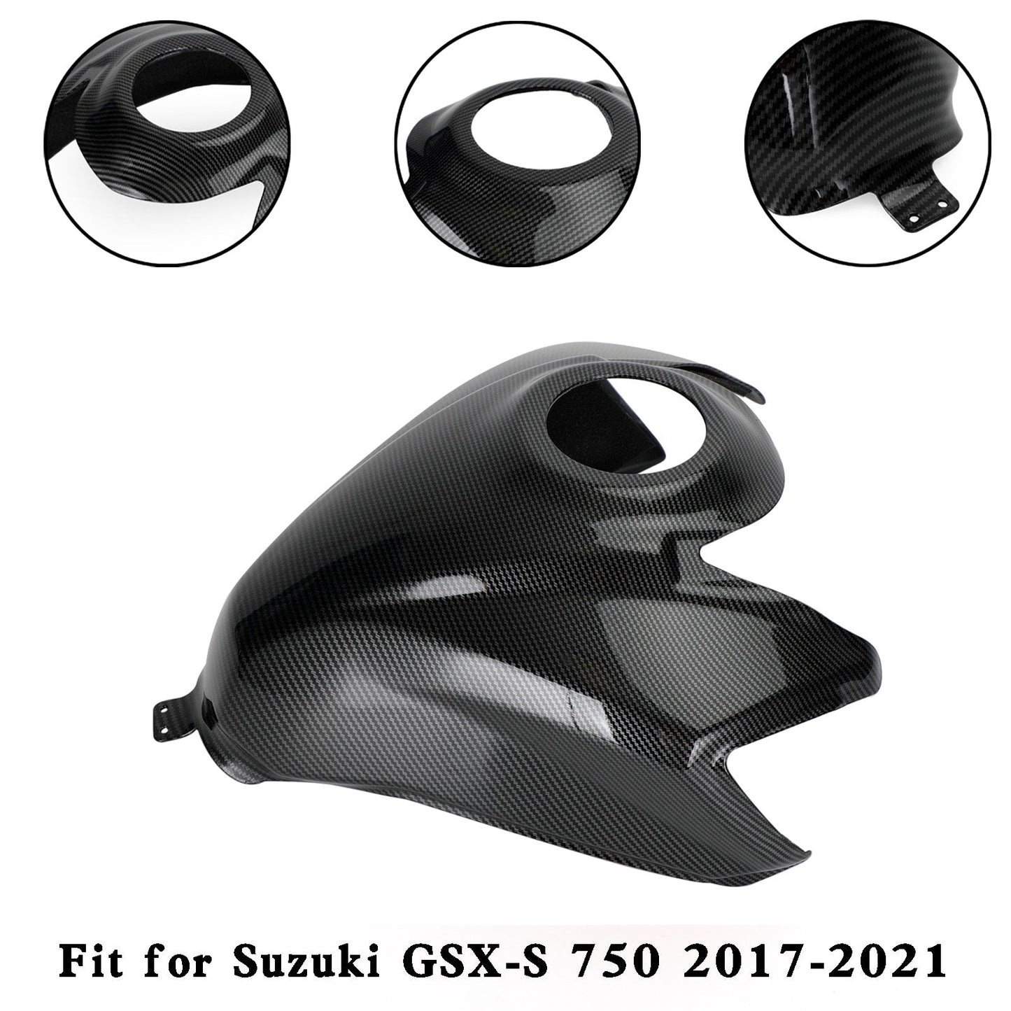 Gas Tank Cover Guard Protector For Suzuki GSX-S 750 GSXS 2017-2021 Black