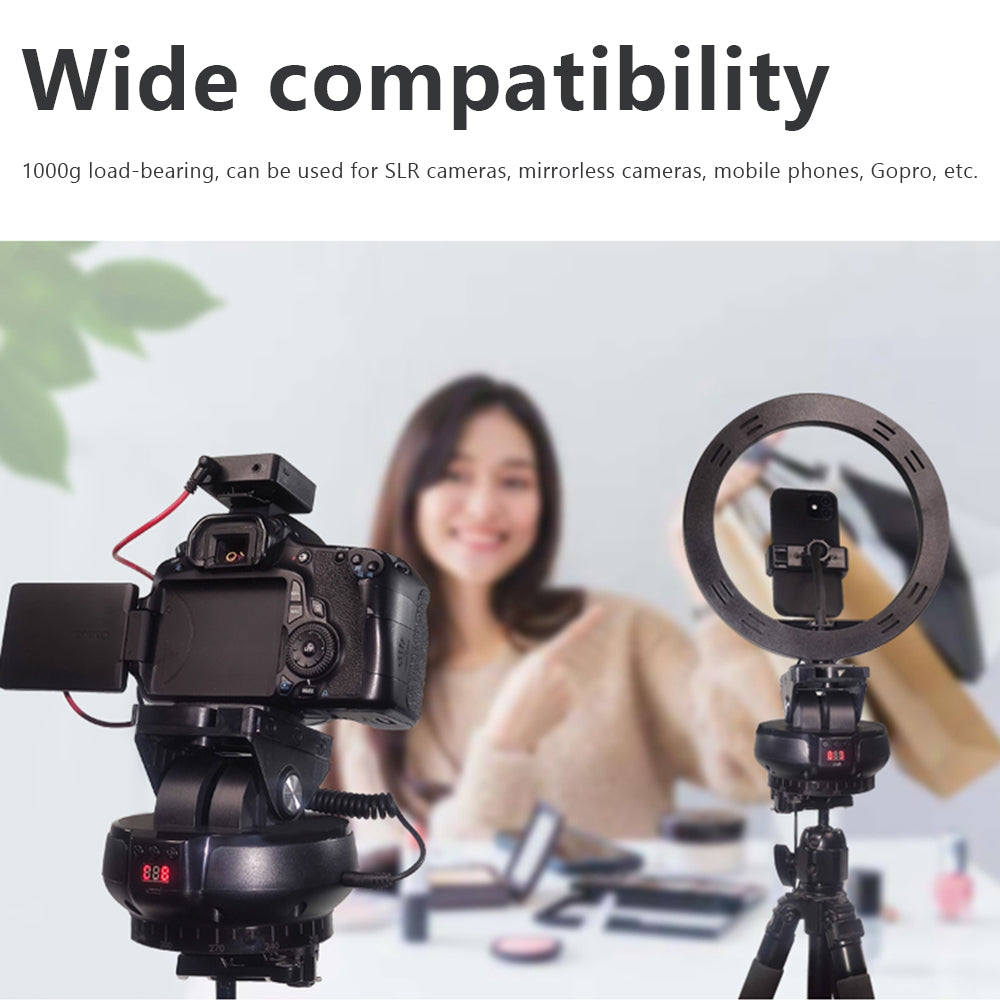 360° Panoramic Rotating Head Remote Control Pan Tilt Suitable for mobile Phones/Cameras etc