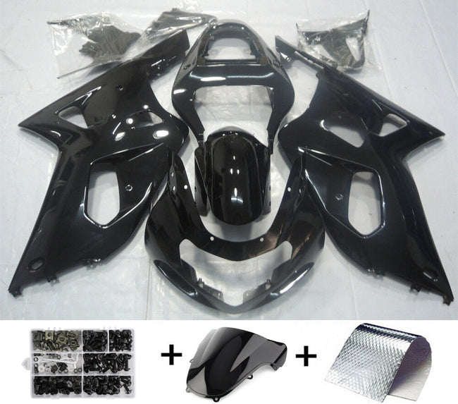 2001-2003 Suzuki GSXR 600 Amotopart Fairing Glossy Black Kit