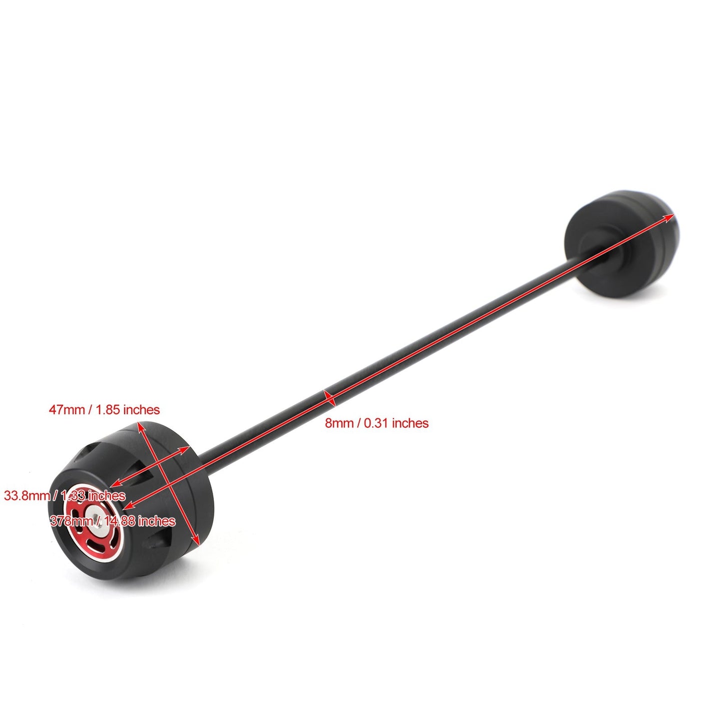 FRONT + REAR Axle Fork Wheel Slider Red Fit for BMW F900 R / F900 XR 2020