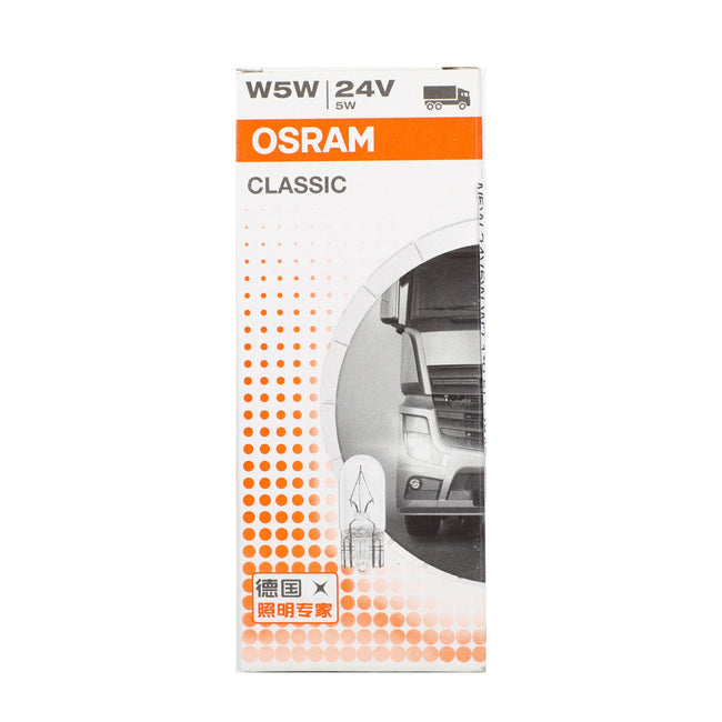 10x For OSRAM General Lighting Halogen Auxiliary Light W5W 24V W2.1*9.5d