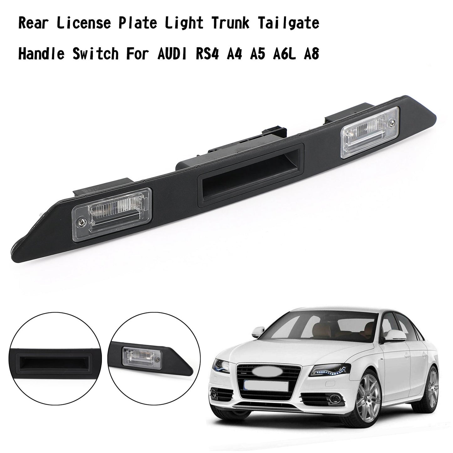 Rear License Plate Light Trunk Tailgate Handle Switch For AUDI A3 A4 A6 Q7