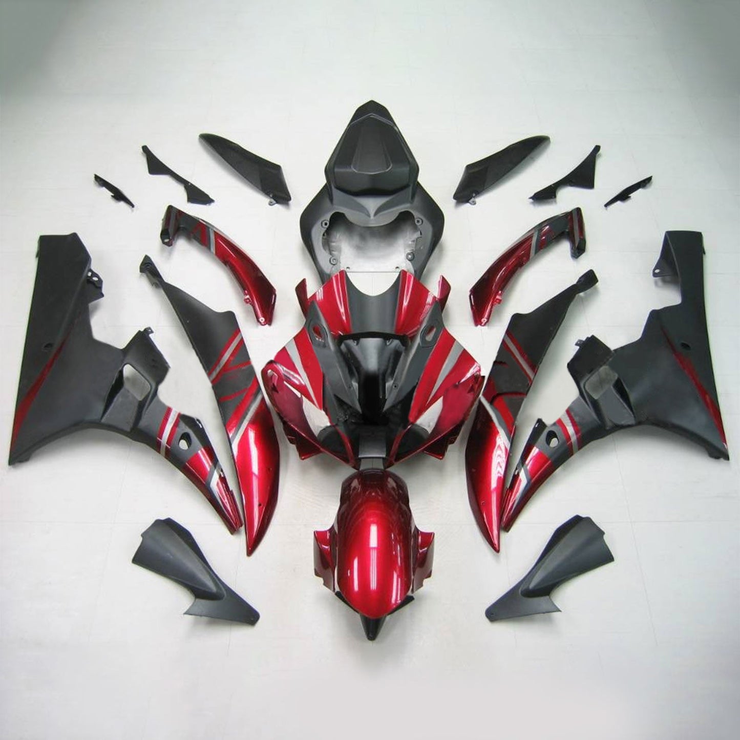 2006-2007 Yamaha YZF 600 R6 Amotopart Injection Fairing Kit Bodywork Plastic ABS #134