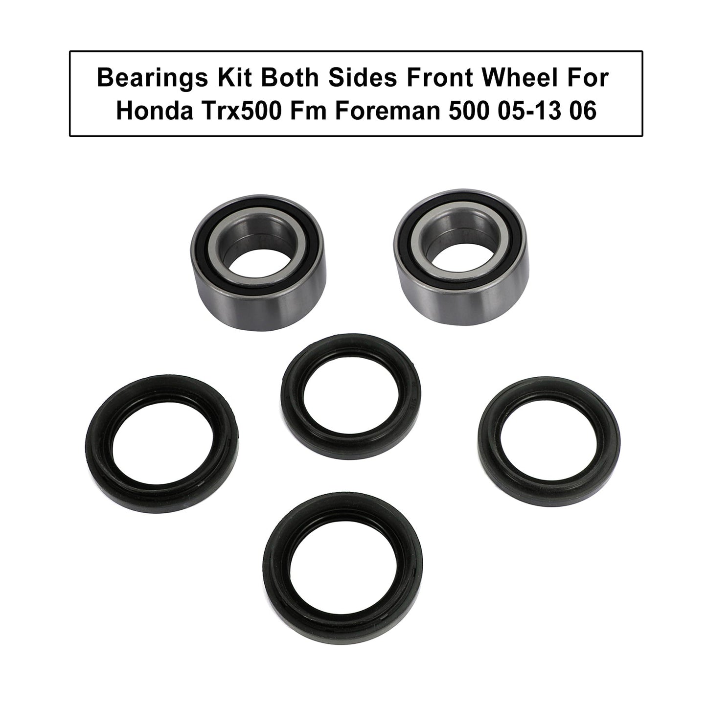 2005-2013 Honda Trx500Fm Foreman 500 Atv Bearings Kit Both Sides Front Wheel