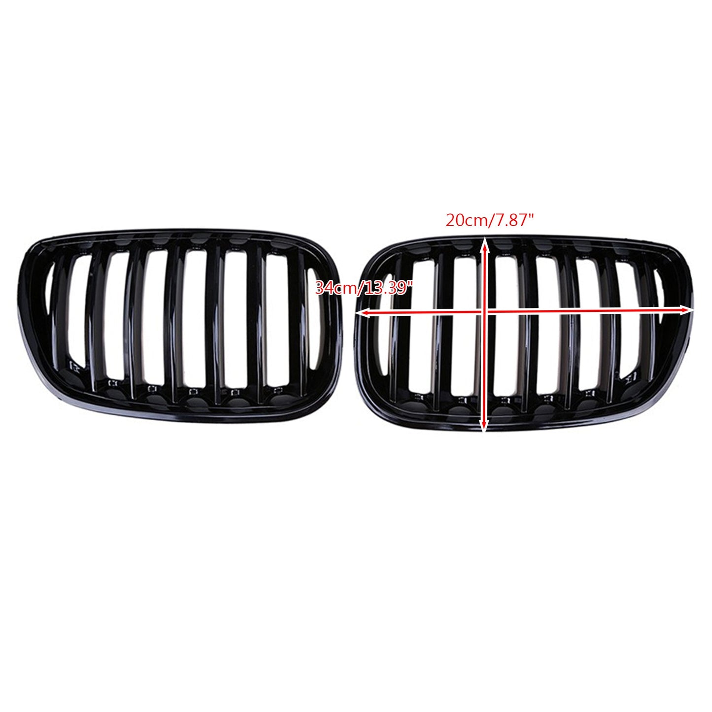 Gloss Black Front Kidney Grill Grille Fit BMW X5 E53 2004-2006 X Series