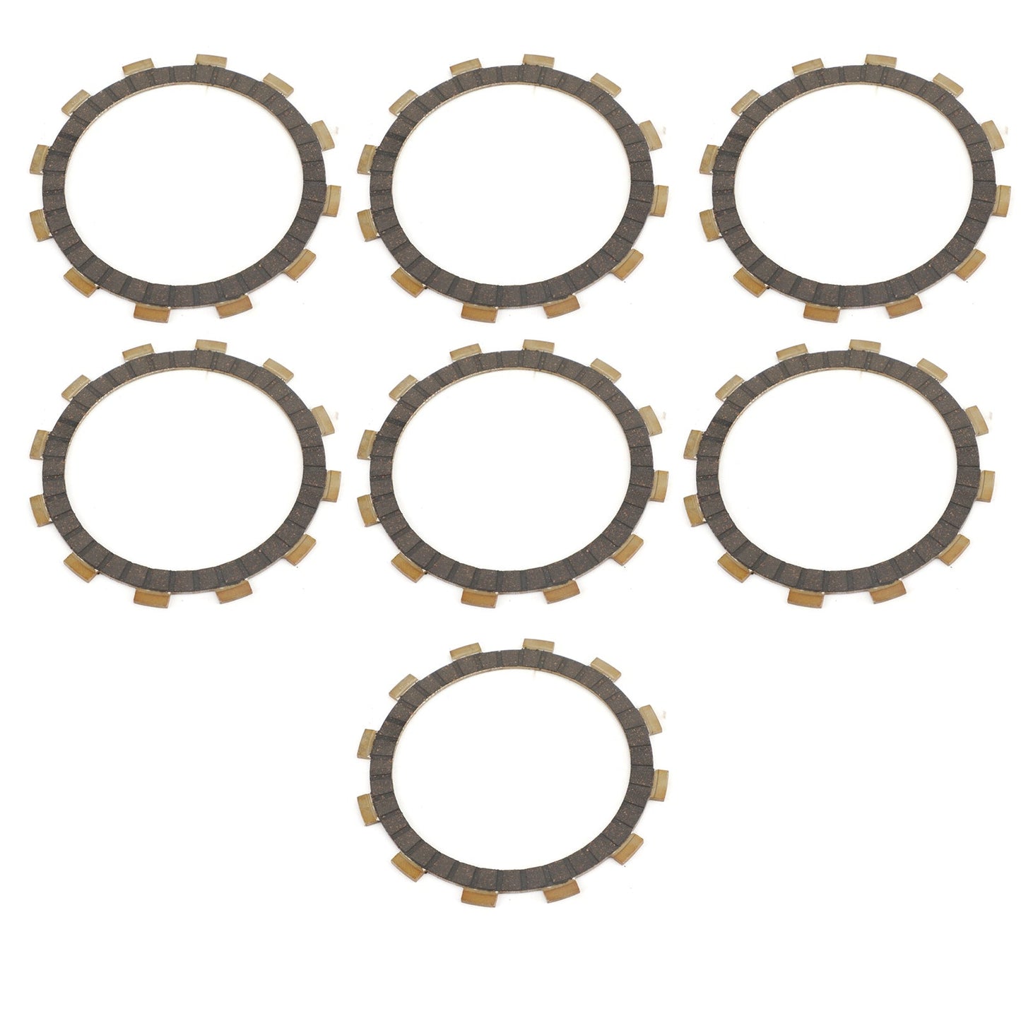 Clutch Plate Kit - Friction Plates For Suzuki RGV250 M/N/P/R/S 91-95 GSX400 ET/EX/EZ 80-82 GSX400 TX/LX 1981 GS450 ET/EG/EJ 80-88 GS500 89-11