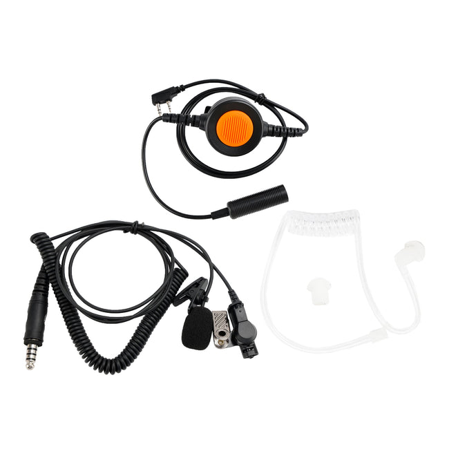 7.1-A3 Transparent Tube Headset with Mic 6-Pin PTT For TH-D7 TH-F6 TH-K2 TH-21