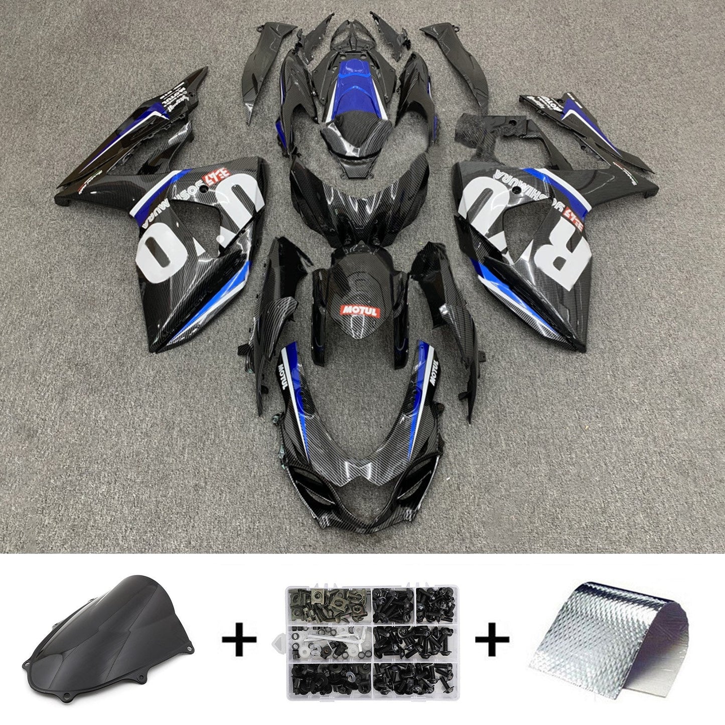 2017-2024 Suzuki GSXR1000 K17 Injection Fairing Kit Bodywork Plastic ABS #101