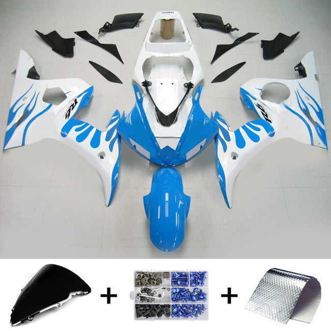 2003-2004 Yamaha YZF 600 R6 2006-2009 R6S Amotopart Injection Fairing Kit Bodywork Plastic ABS #138