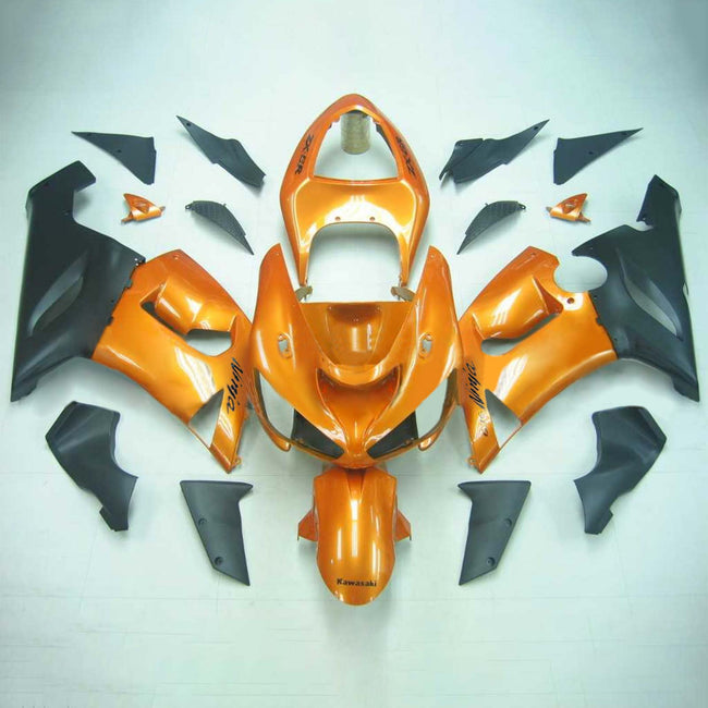 2005-2006 Kawasaki ZX6R 636 Amotopart Injection Fairing Kit Bodywork Plastic ABS #132