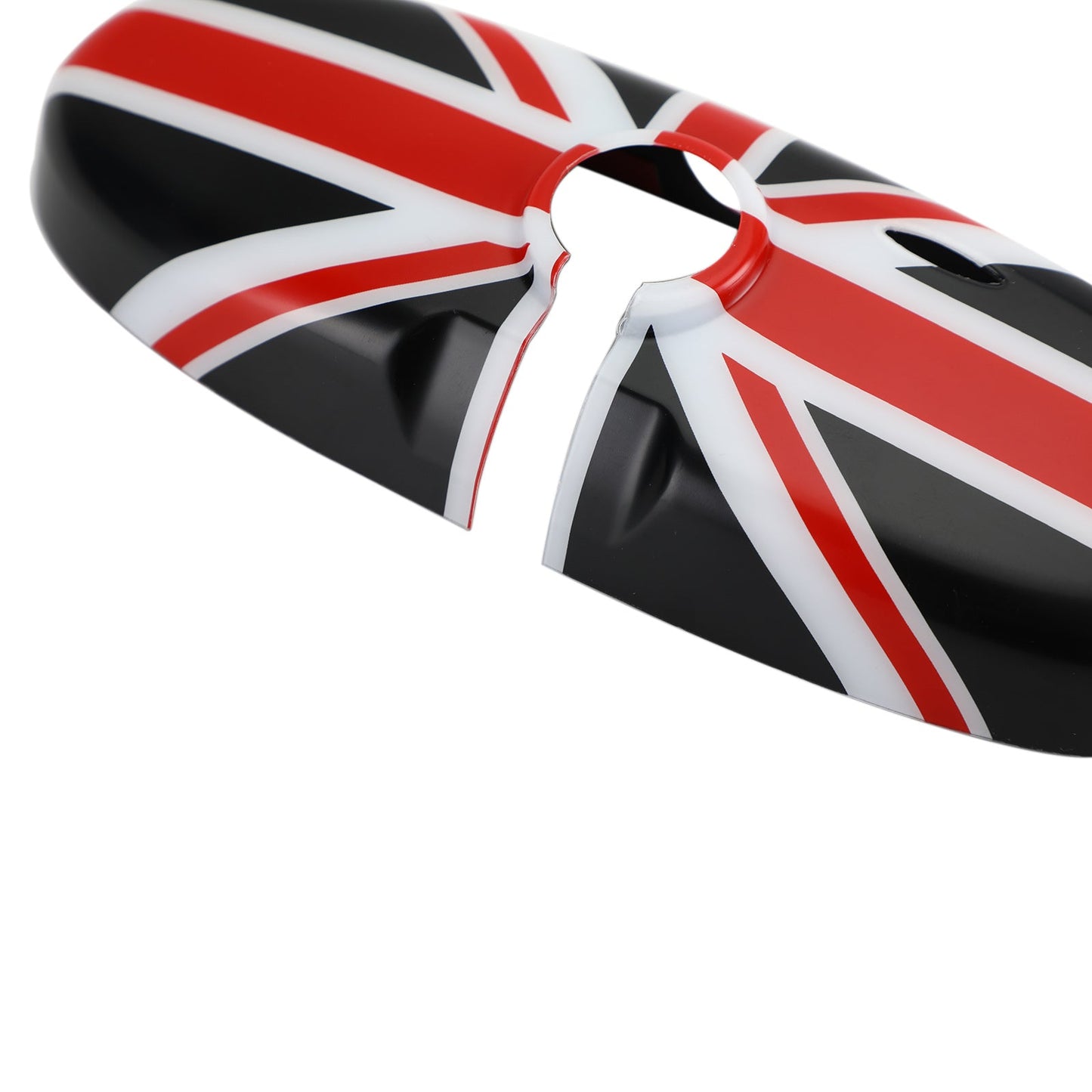 Union Jack UK Flag Rear View Mirror Cover for MINI Cooper R55 R56 R57 Black/Red