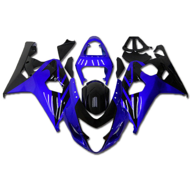 2004-2005 Suzuki GSXR600 750 Blue Black Fairing Kit by Amotopart Fairings