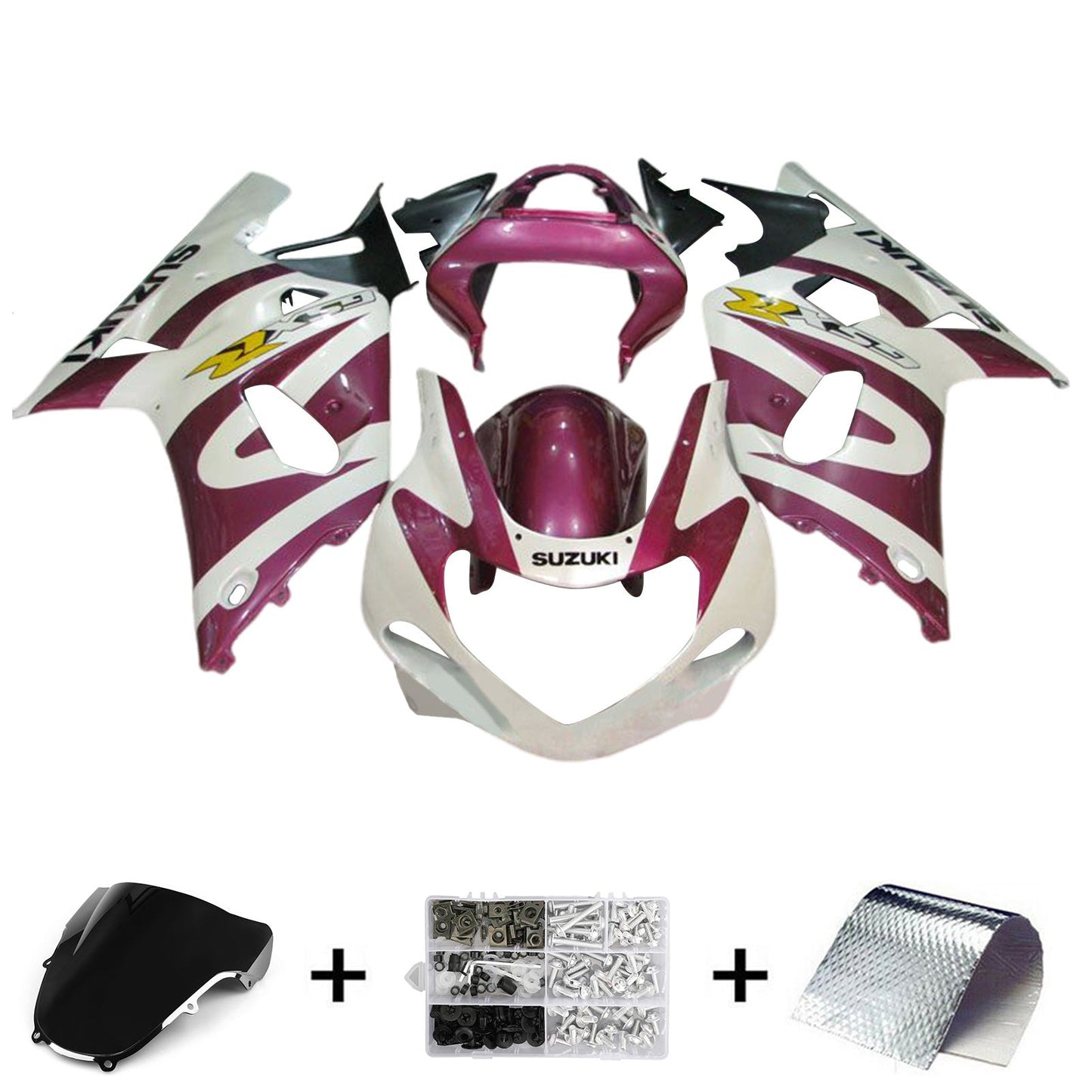 2000-2002 Suzuki GSXR1000 K1 K2 Fairing Kit Bodywork Plastic ABS