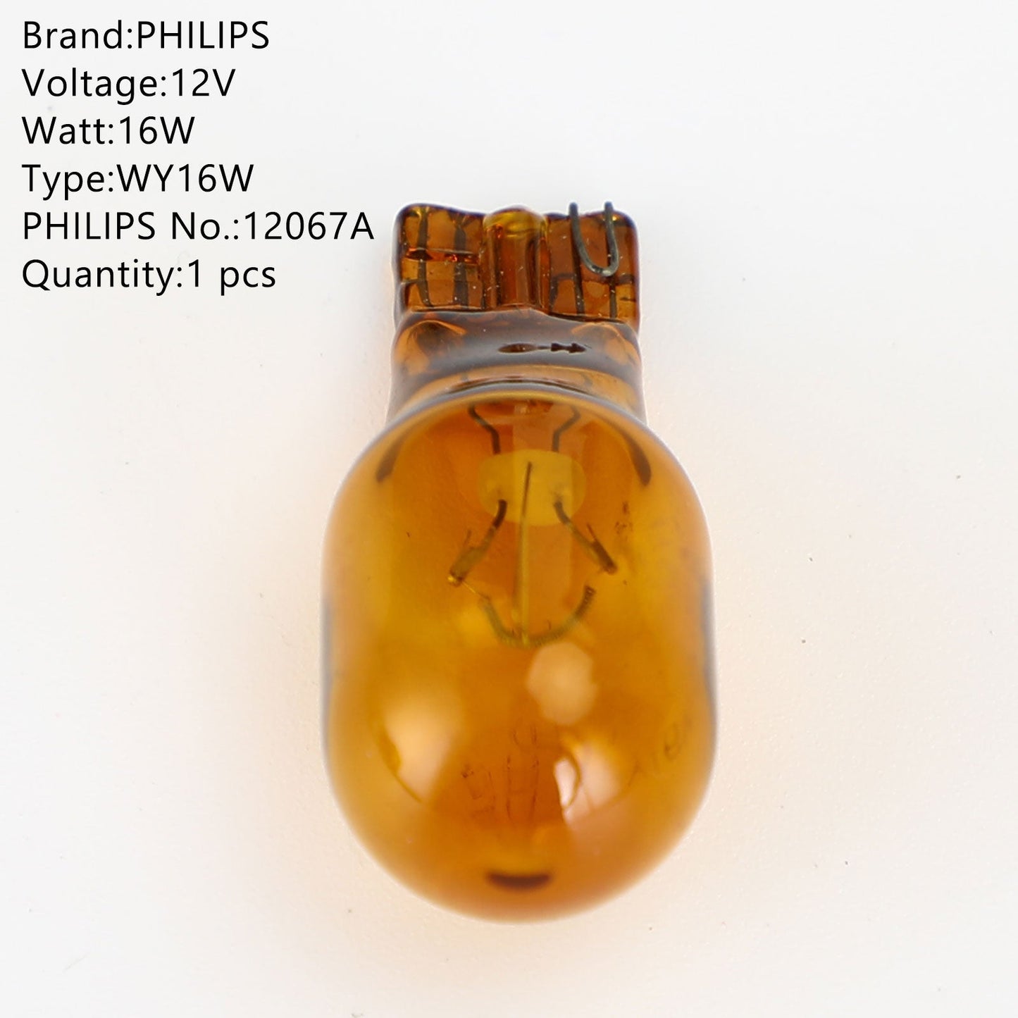 1x For Philips WY16W Car Auxiliary Bulb 12V16W 12067A