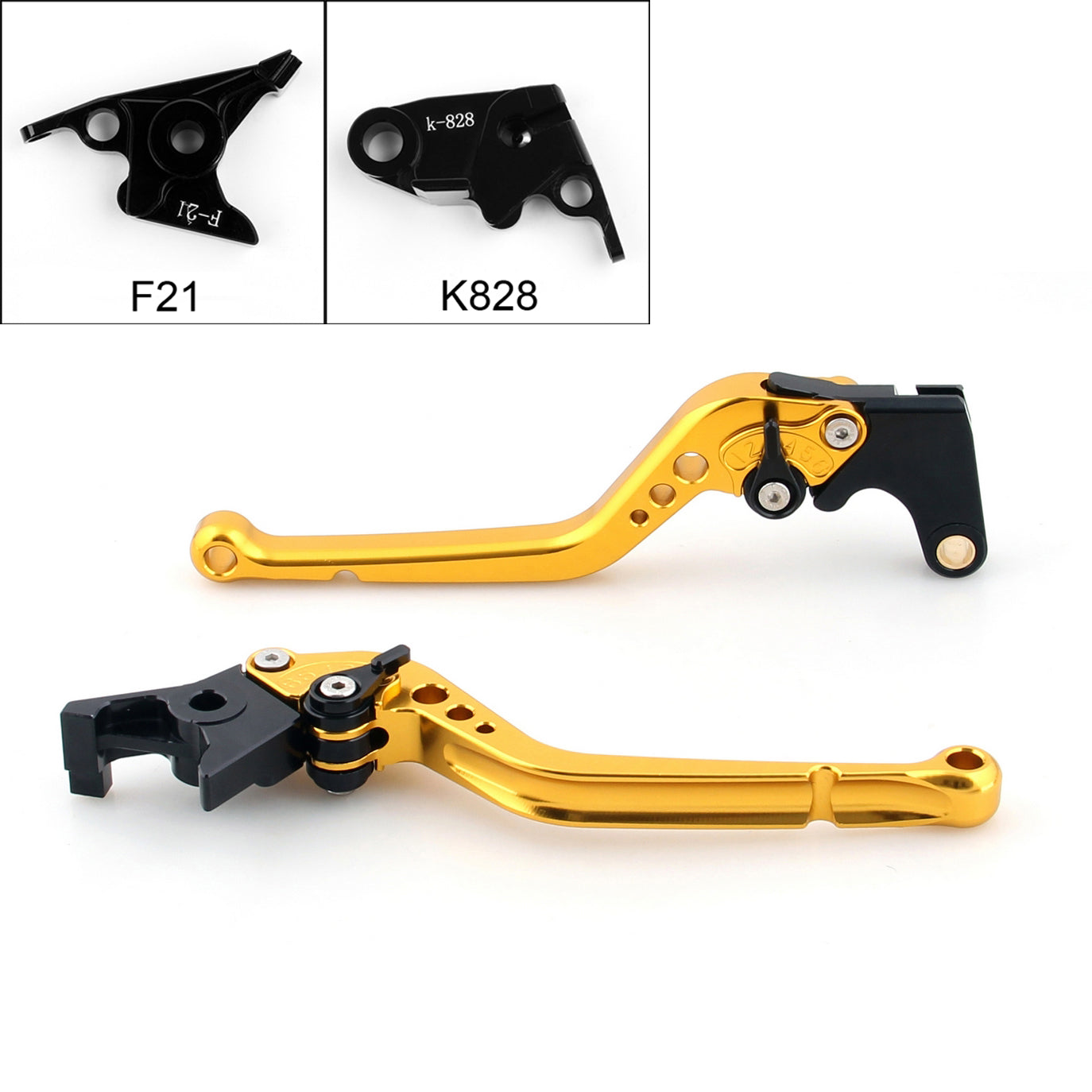 Long Brake Clutch Levers Fit Z750 2007-2012 Z800 2013-2014 Black