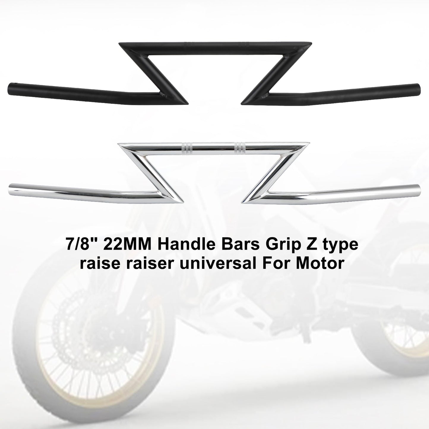 Z-Bar 7/8" 22mm Handlebars Handle Bars For Touring Street Glide Electra