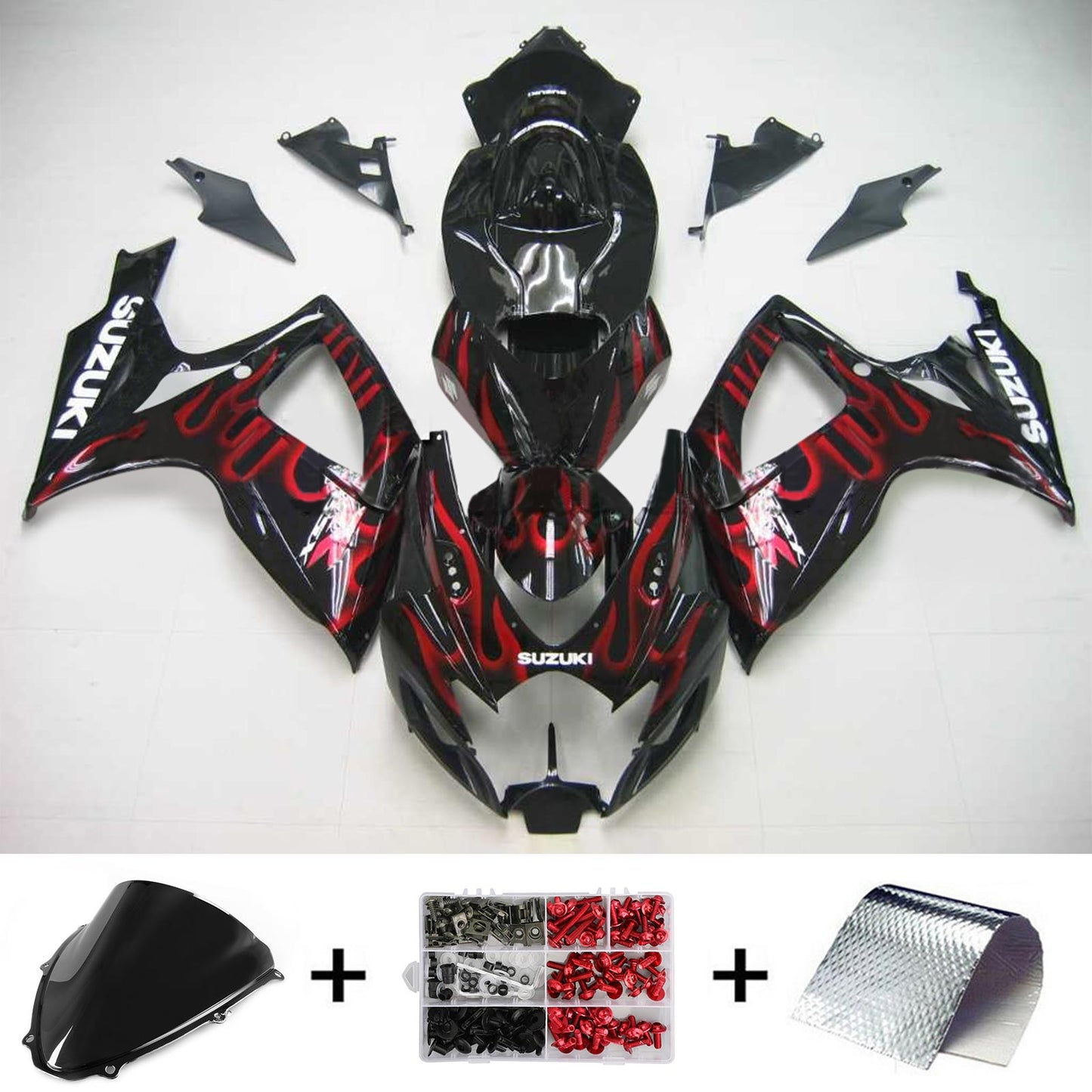 2006-2007 Suzuki GSXR 600/750 K6 Amotopart Injection Fairing Kit Bodywork Plastic ABS #139