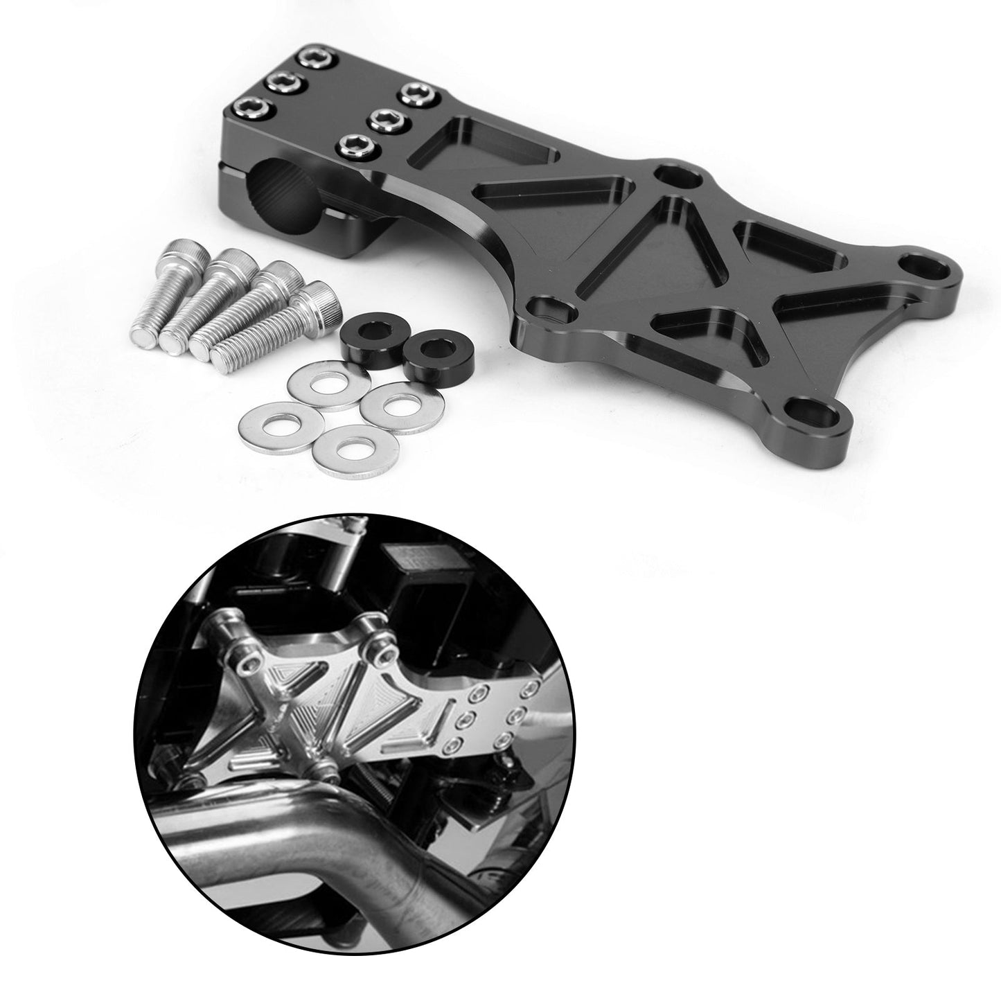 Black Engine Guard Bracket Fixed Fastening for Honda MSX125/SF Grom 2013-2019