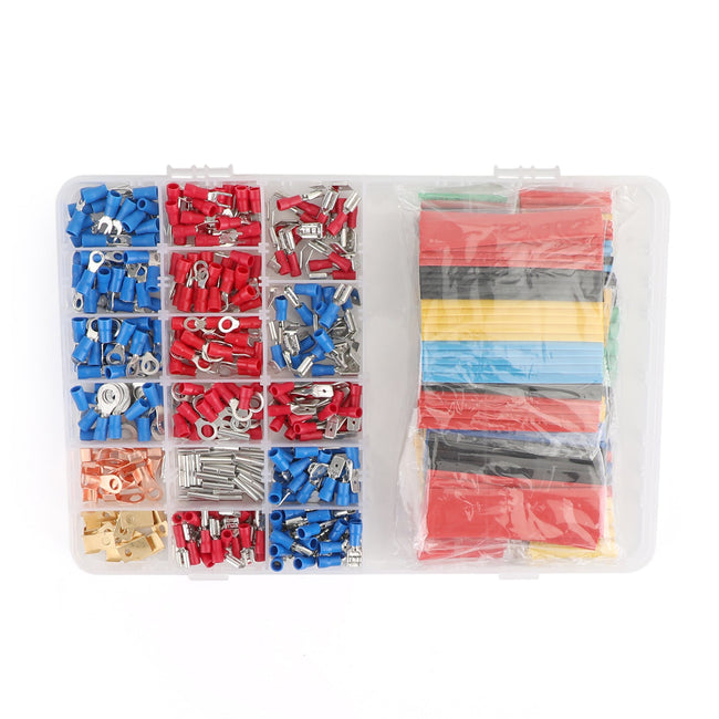 678 Pcs Terminals Insulated Crimp Car Electrical Wire Connectors Spade Kit