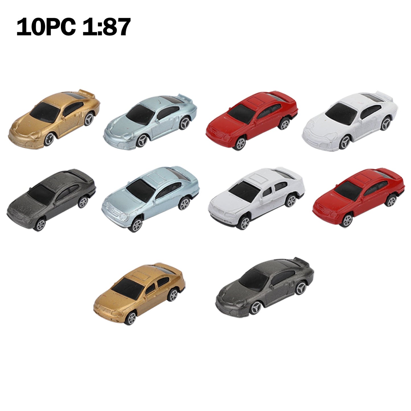 10pcs Model car 1:87 Building Train Scenery HO Scale