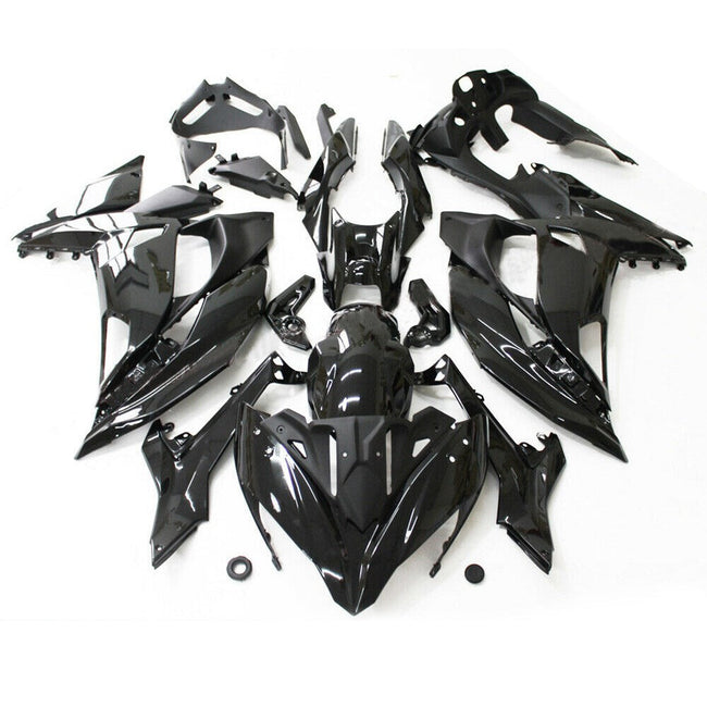 2017-2019 Kawasaki Ninja 650 EX650 Gloss Black Injection Fairing Kit Plastic #13