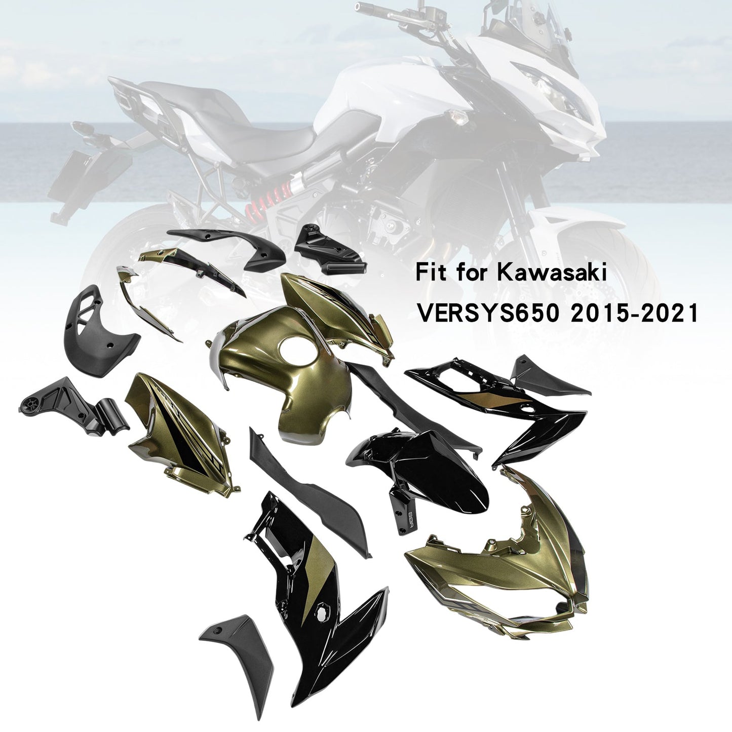 2015-2021 Kawasaki VERSYS650 Fairing Kit Bodywork Plastic ABS