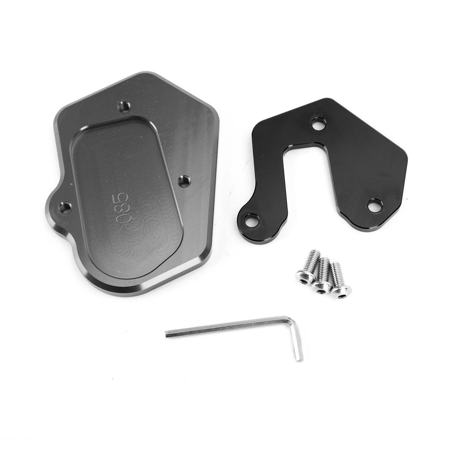 Motorcycle Kickstand Enlarge Plate Pad fit for BMW F900R F900 R 2020 Black