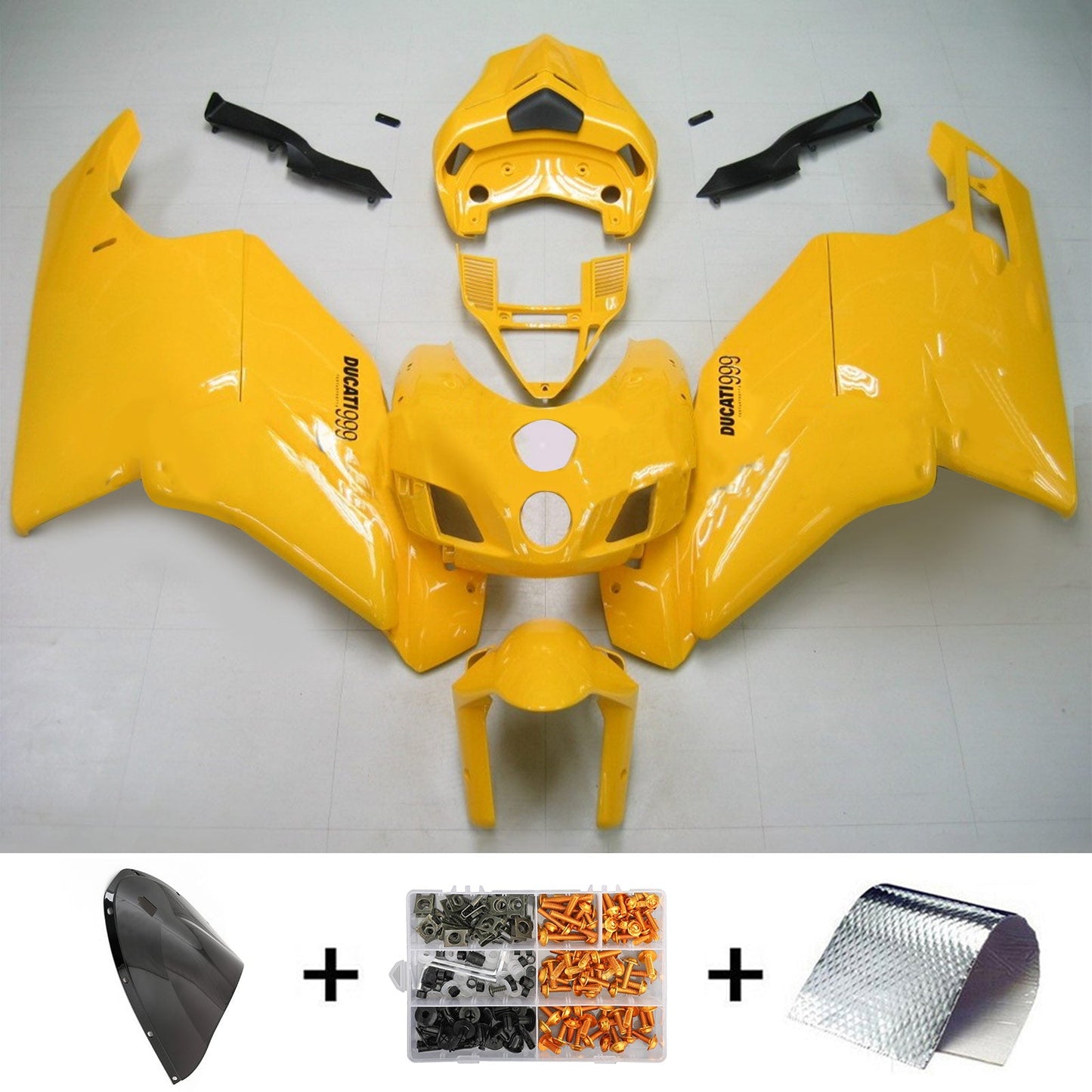 2005-2006 Ducati 999 749 Amotopart Fairing Kit Bodywork ABS #104