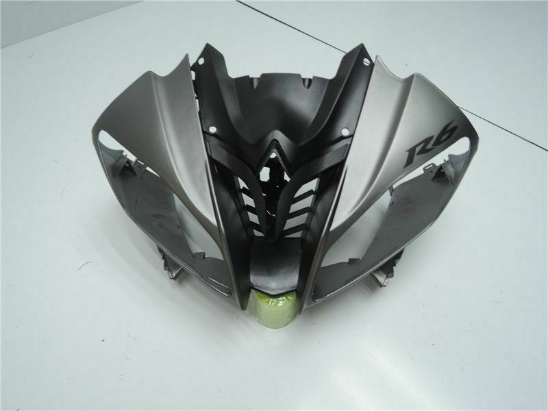 2008-2016 Yamaha YZF-R6 Amotopart Fairing Gray Black Fairing Kit