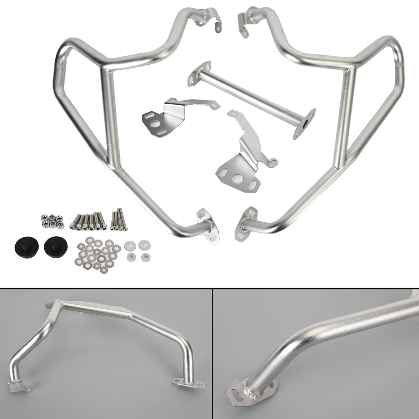 Upper Crash Bars Engine Guards Protector Silver Fit For Bmw R1250Gs 18-21 19 20