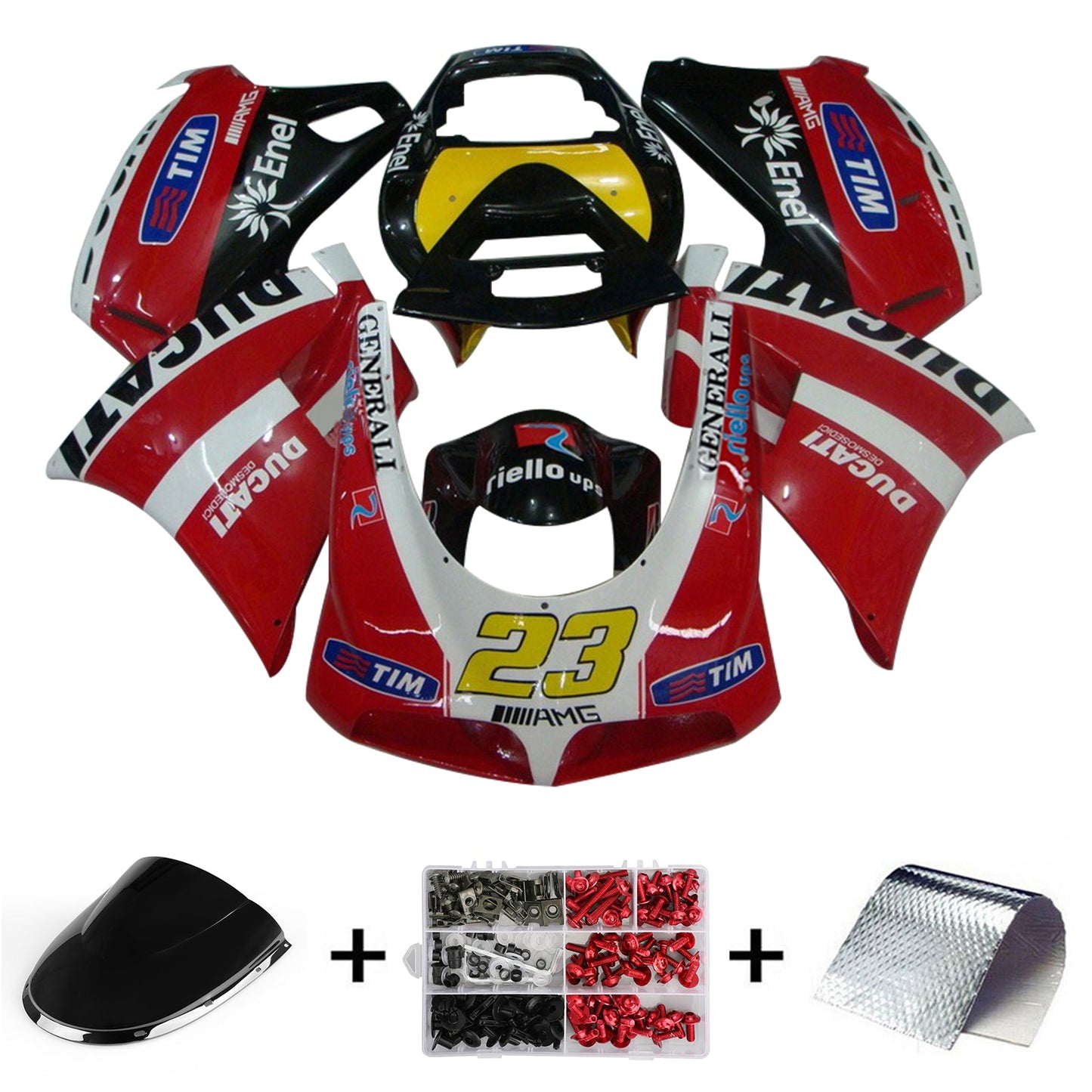 1996-2002 Ducati 996 748 Fairing Kit Bodywork ABS