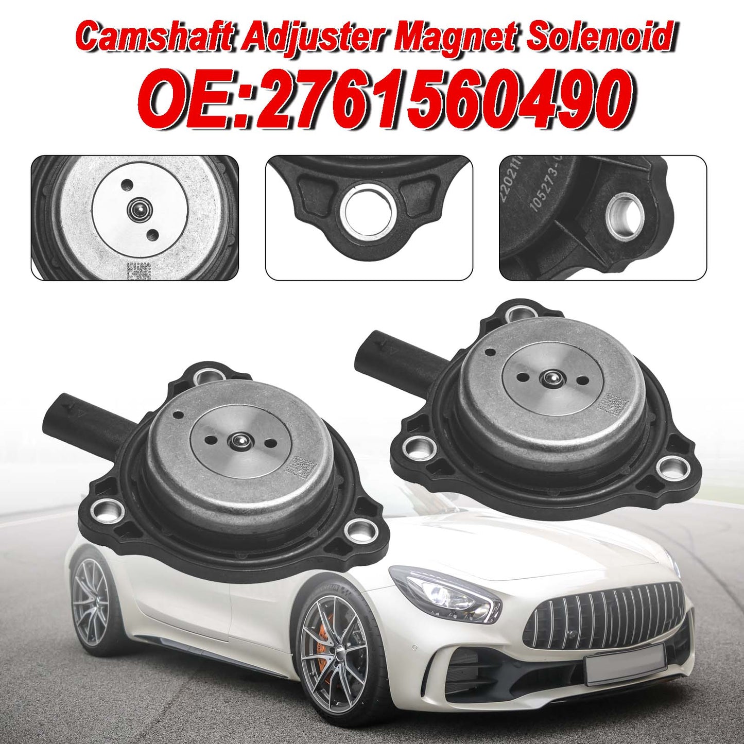 2PC Camshaft Adjuster Magnet Solenoid for Mercedes-Benz C E CL CLS G 2761560490