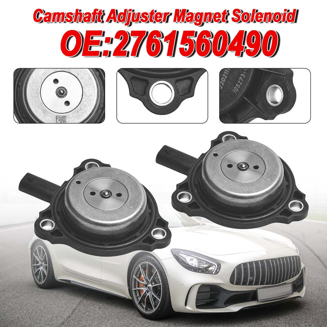 2PC Camshaft Adjuster Magnet Solenoid for Mercedes-Benz C E CL CLS G 2761560490