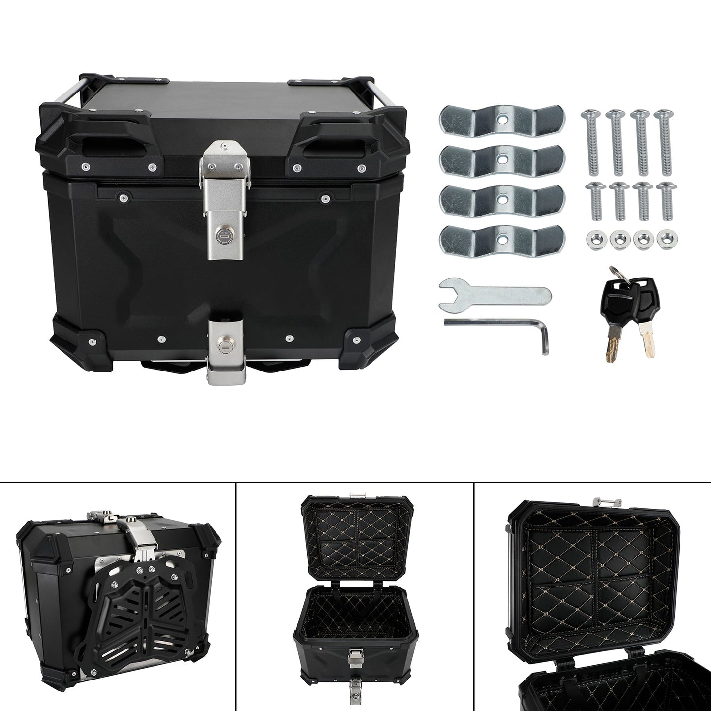 Bmw R 1200 1250GS F750GS 65L Universal Tail Box Case Top Luggage Box Pack Trunk