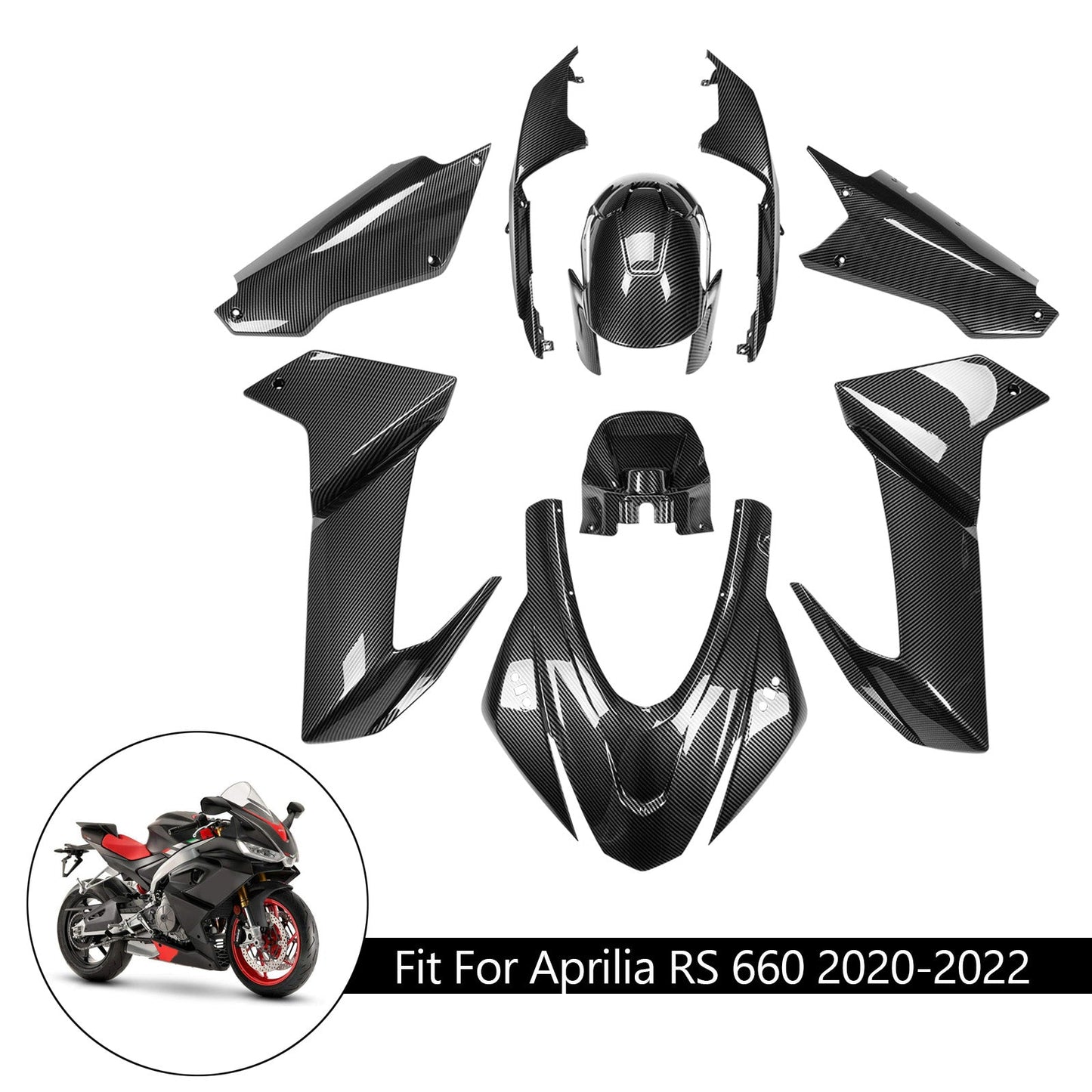 Aprilia RS 660 2020-2022 Injection ABS Plastic Bodywork Fairing Kit