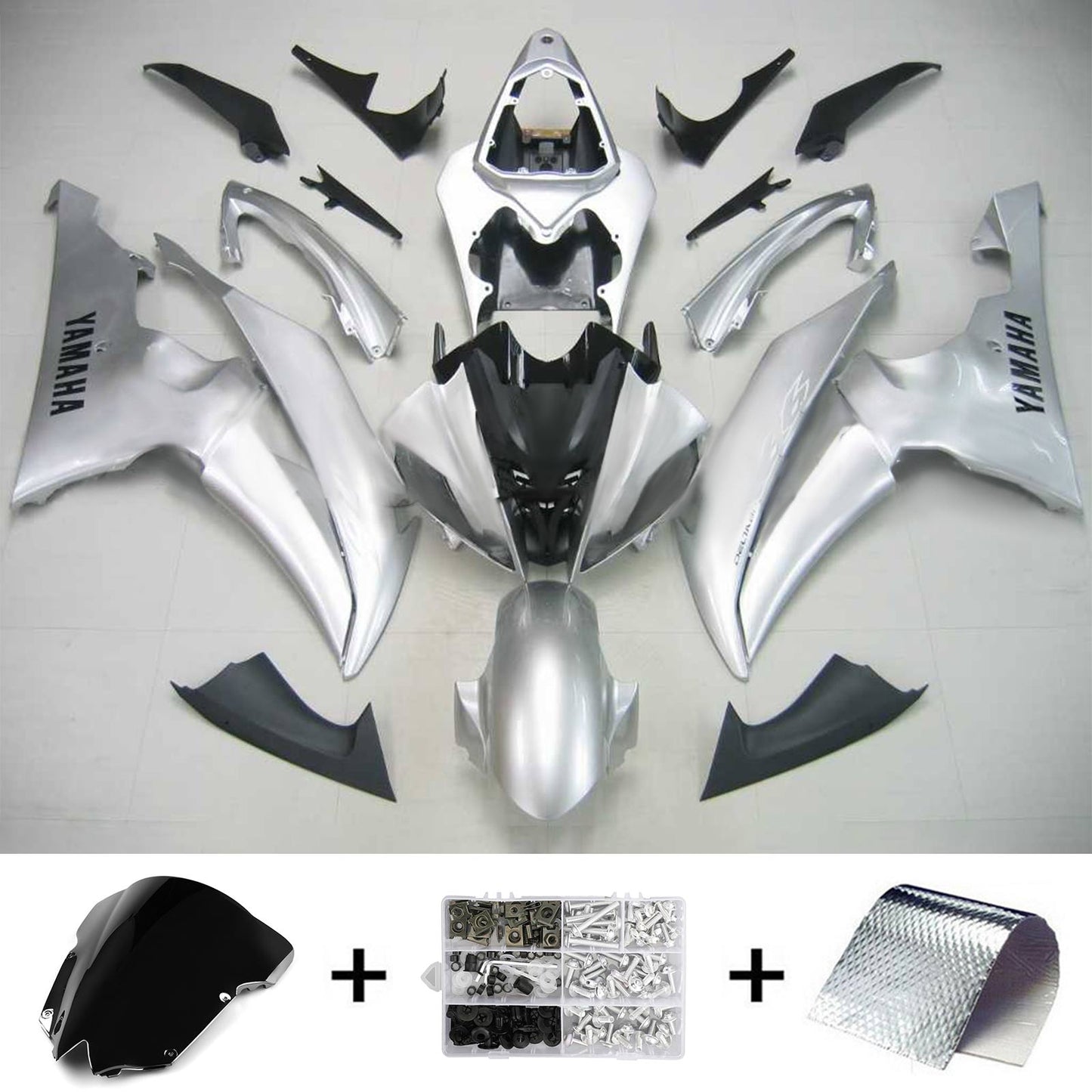 2008-2016 Yamaha YZF 600 R6 Amotopart Injection Fairing Kit Bodywork Plastic ABS #135